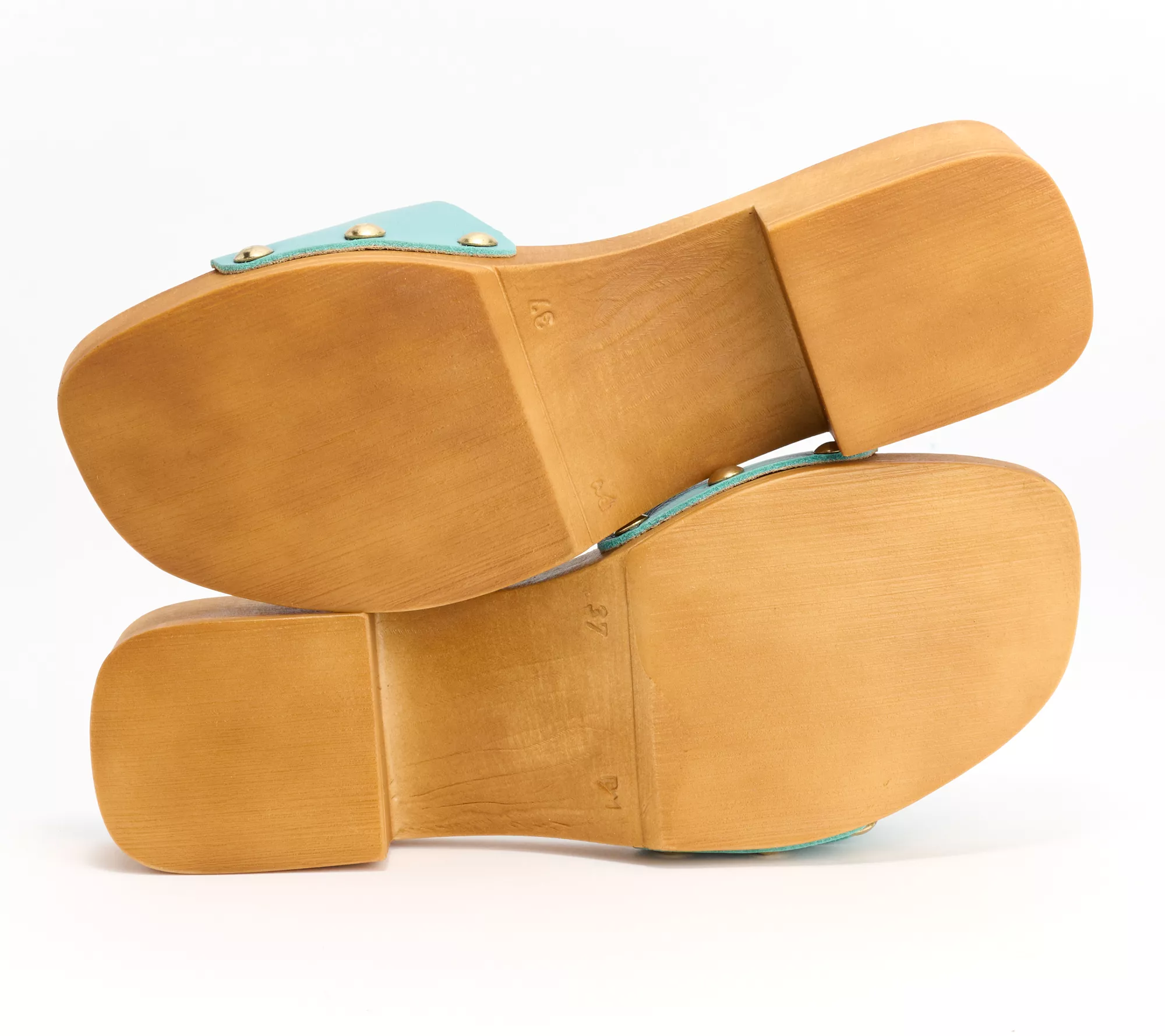 "As Is" INTENTIONALLY BLANK Buckle Clog Sandals - Mar