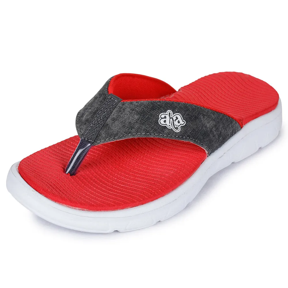 A-HA Casual Red Slipper For Women Cushion-3N By Liberty