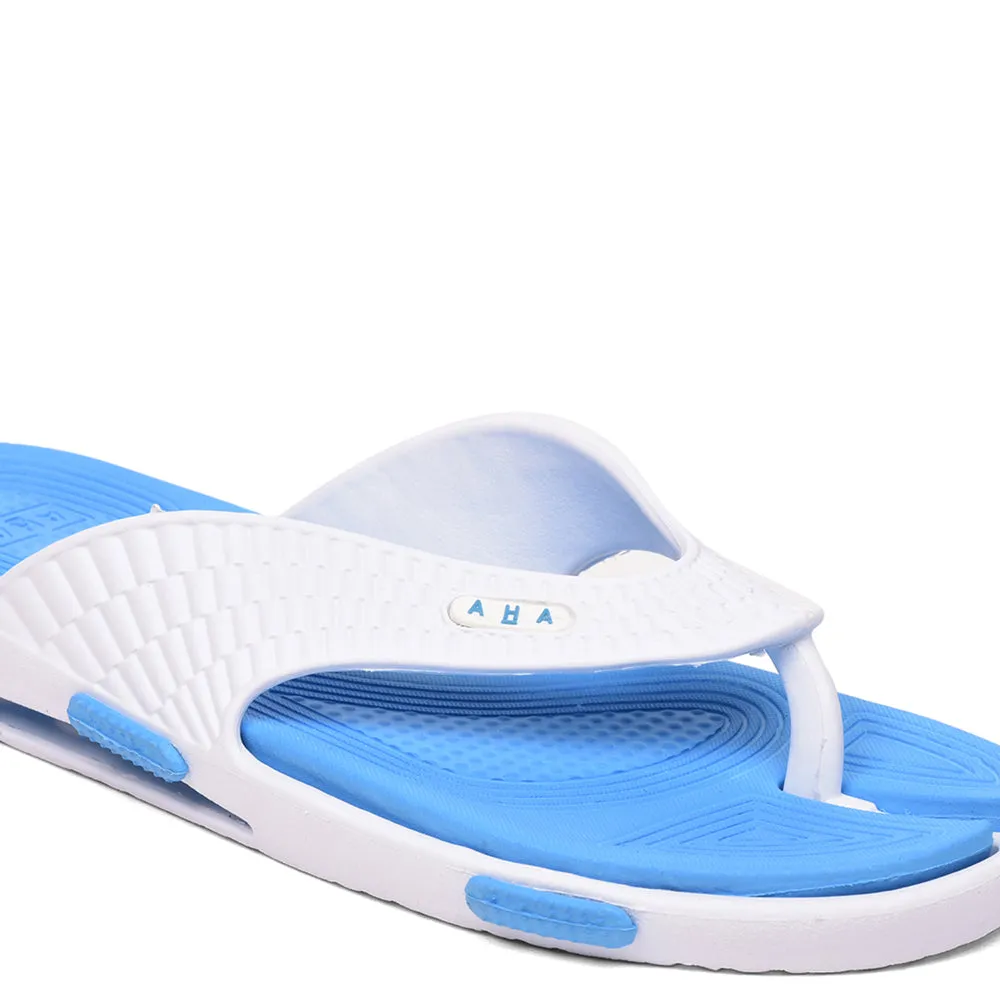 A-HA Casual Sky Blue Slipper For Men SHOKER-M10 By Liberty