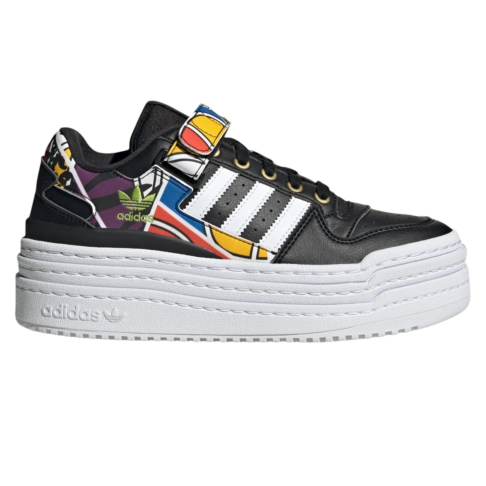 adidas Originals Womens Triple Platforum Low x Rich Mnisi Shoes - Black