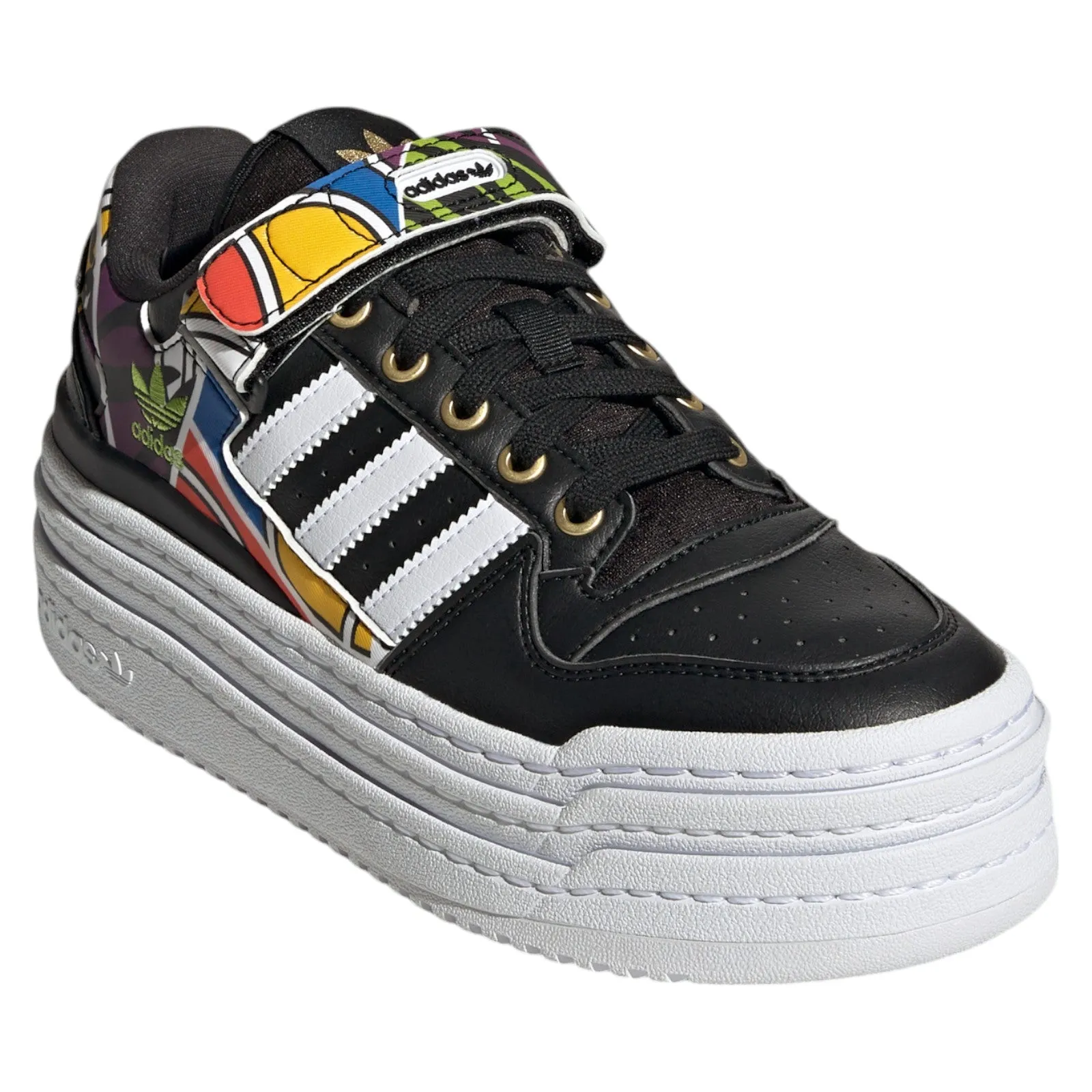 adidas Originals Womens Triple Platforum Low x Rich Mnisi Shoes - Black