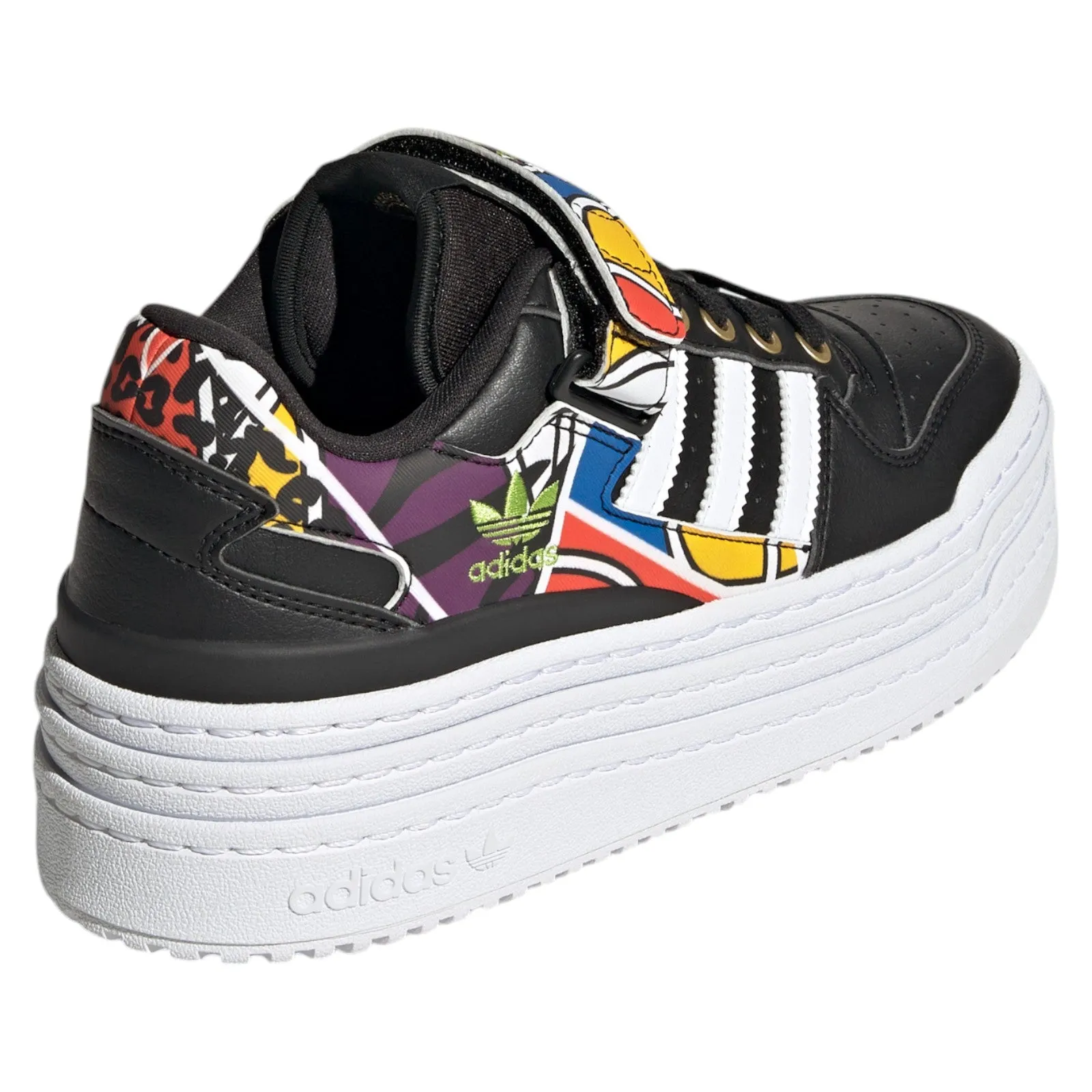 adidas Originals Womens Triple Platforum Low x Rich Mnisi Shoes - Black