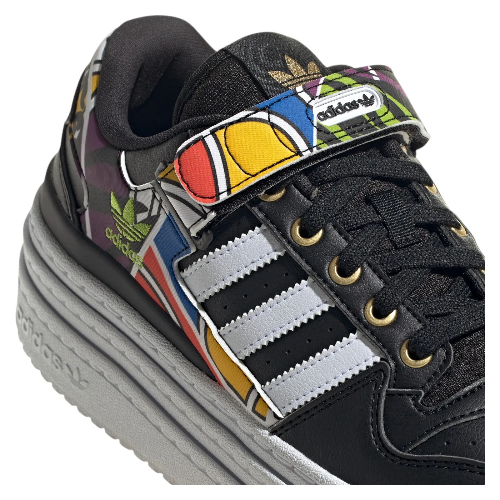 adidas Originals Womens Triple Platforum Low x Rich Mnisi Shoes - Black