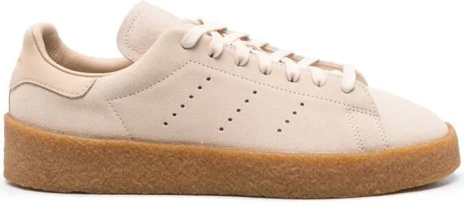 Adidas perforated-logo low-top sneakers Neutrals