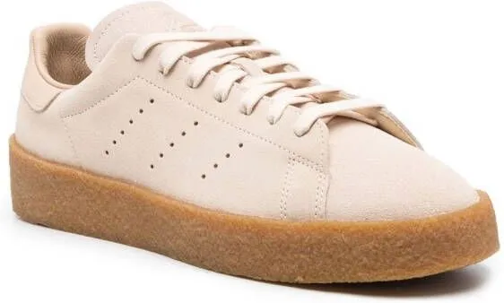 Adidas perforated-logo low-top sneakers Neutrals