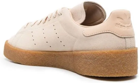 Adidas perforated-logo low-top sneakers Neutrals