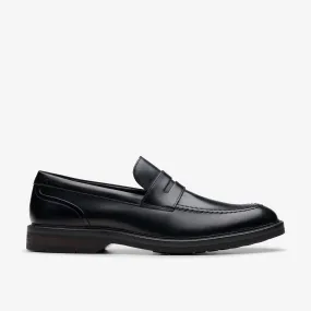 Aldwin Step Loafer Black Leather