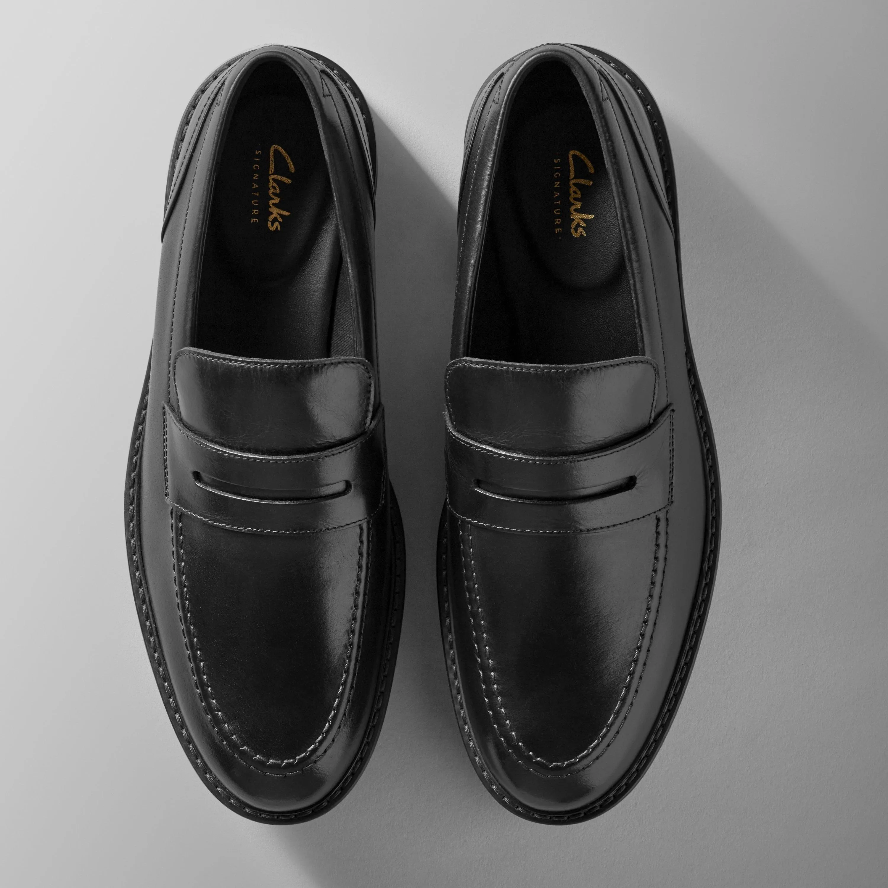 Aldwin Step Loafer Black Leather