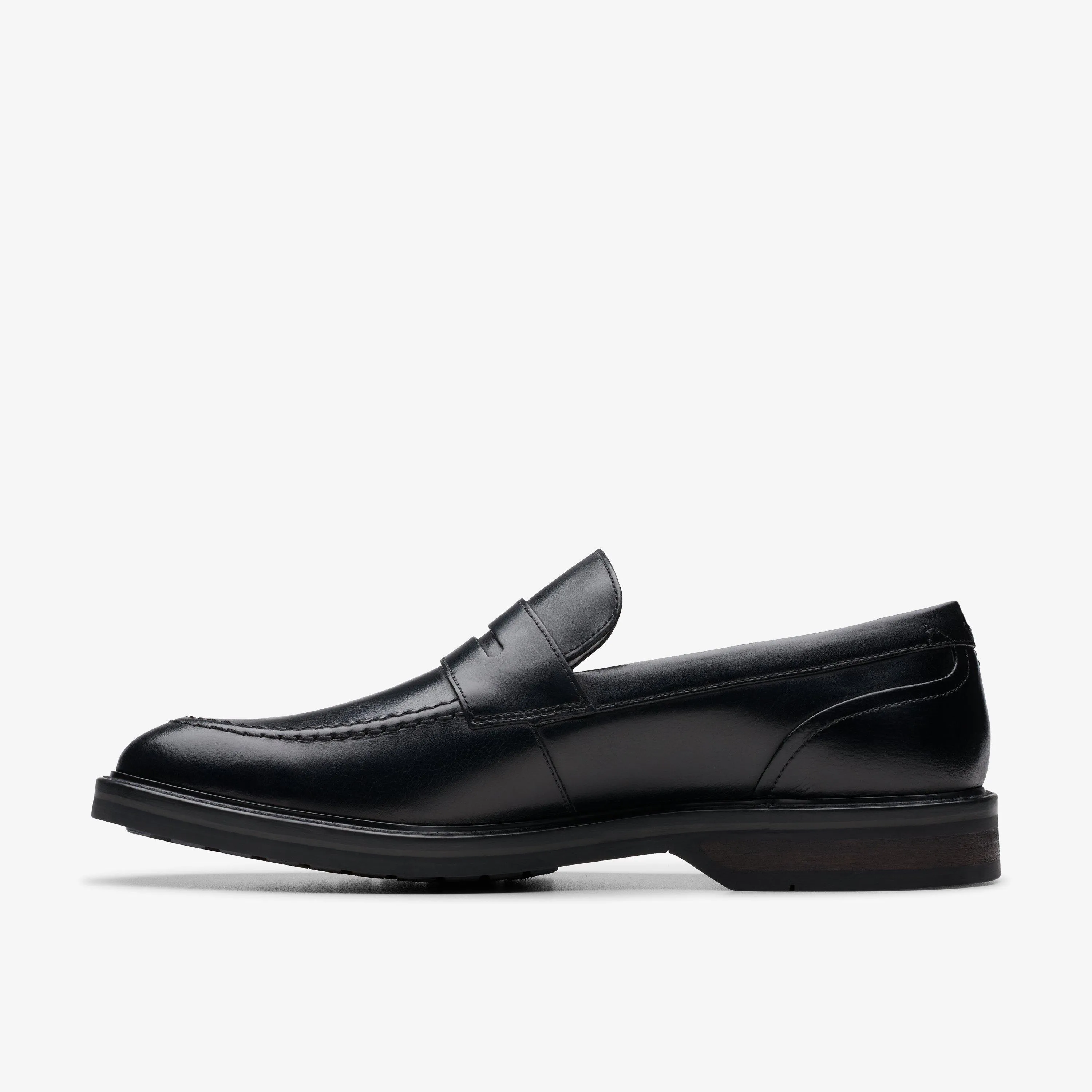 Aldwin Step Loafer Black Leather