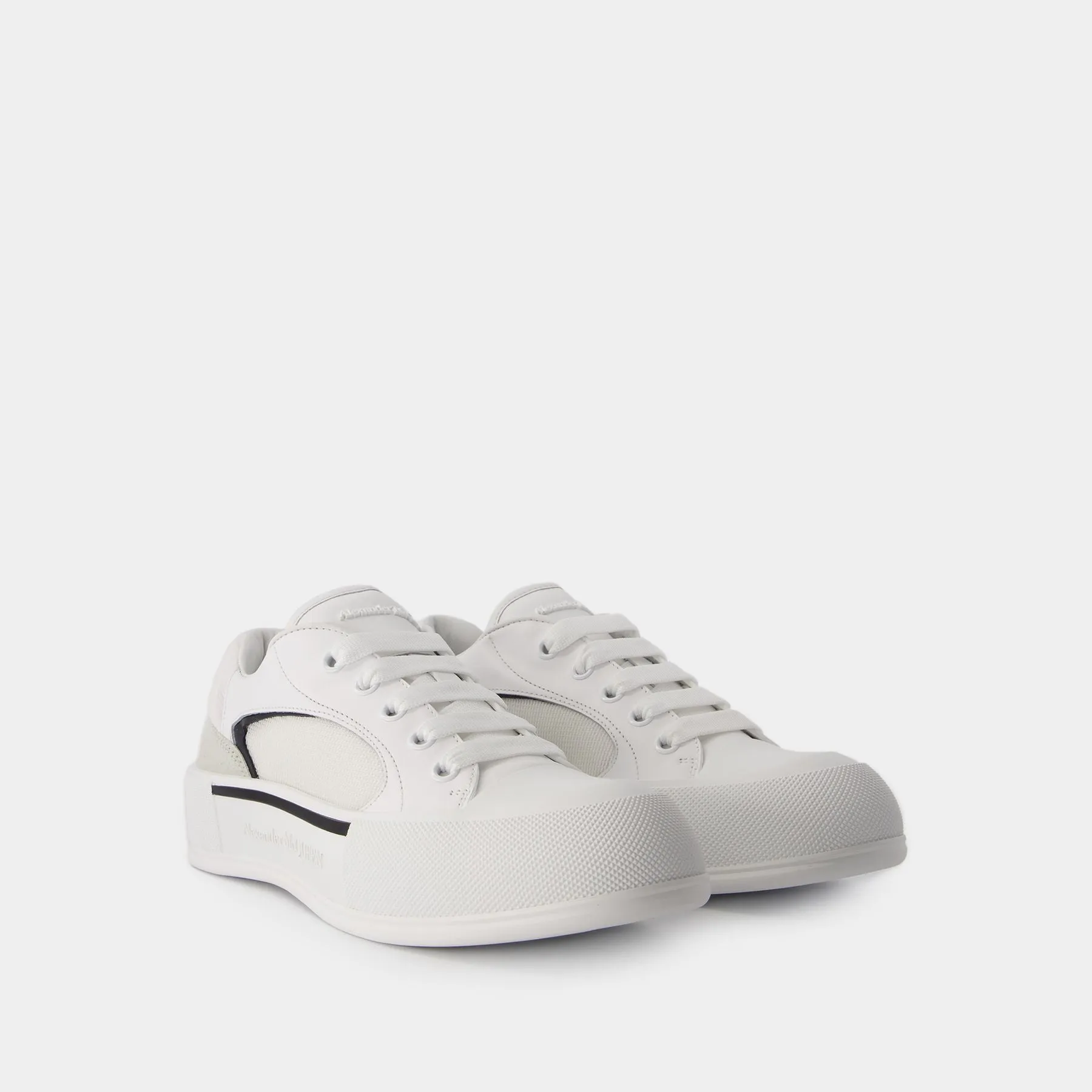 Alexander McQueen  Oversized Sneakers - Alexander McQueen - Leather - White/Black