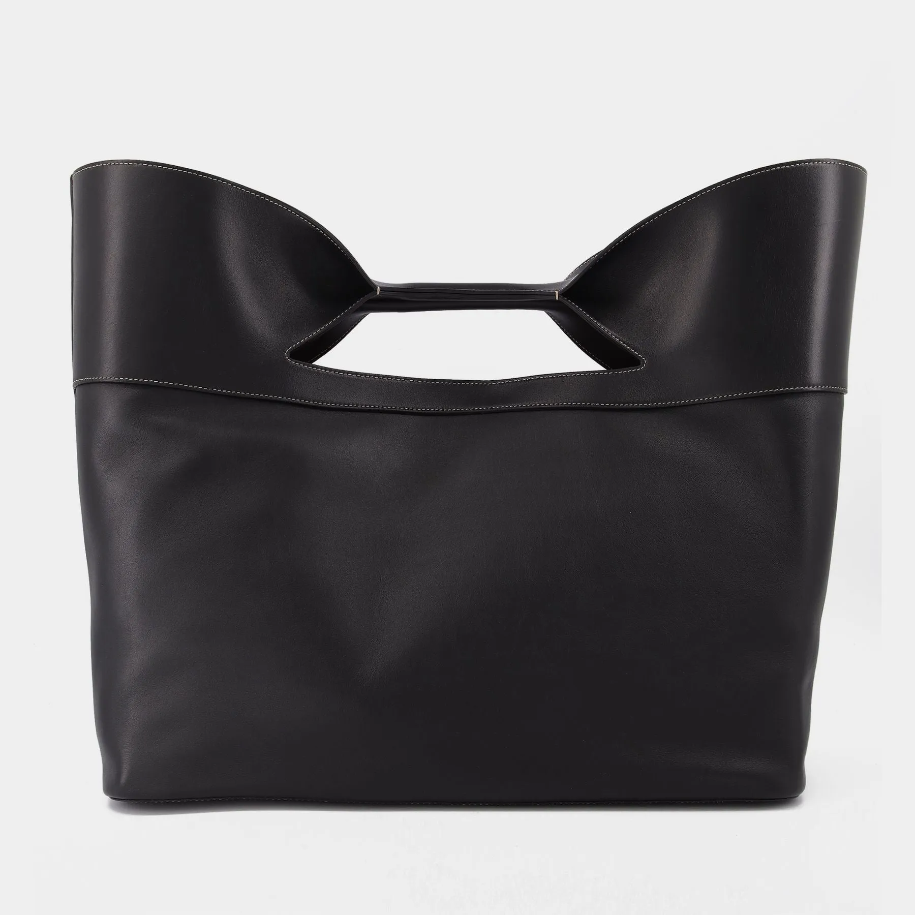 Alexander McQueen  The Bow Large Bag in Black Leather