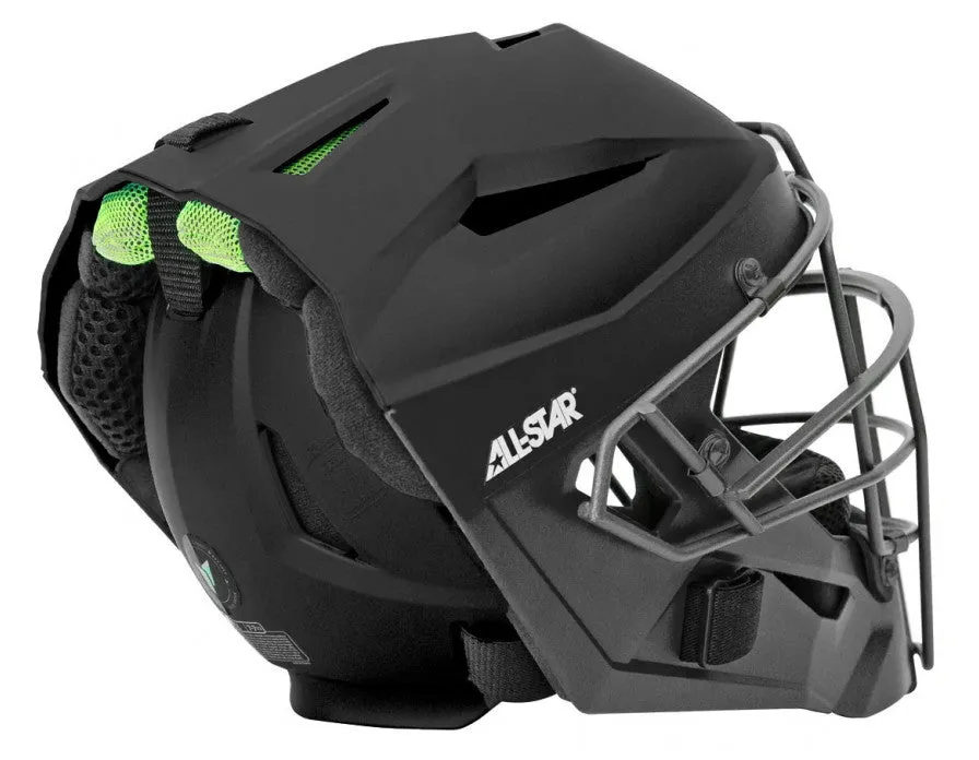 All Star Matte Black MVP5 Umpire Helmet