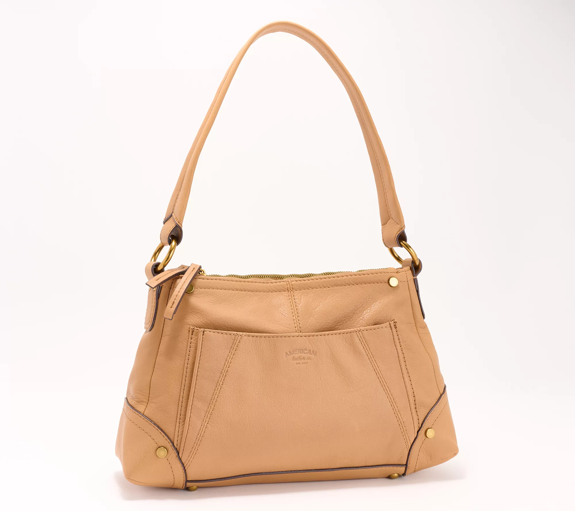 American Leather Co. Becket Triple Entry Shoulder Bag