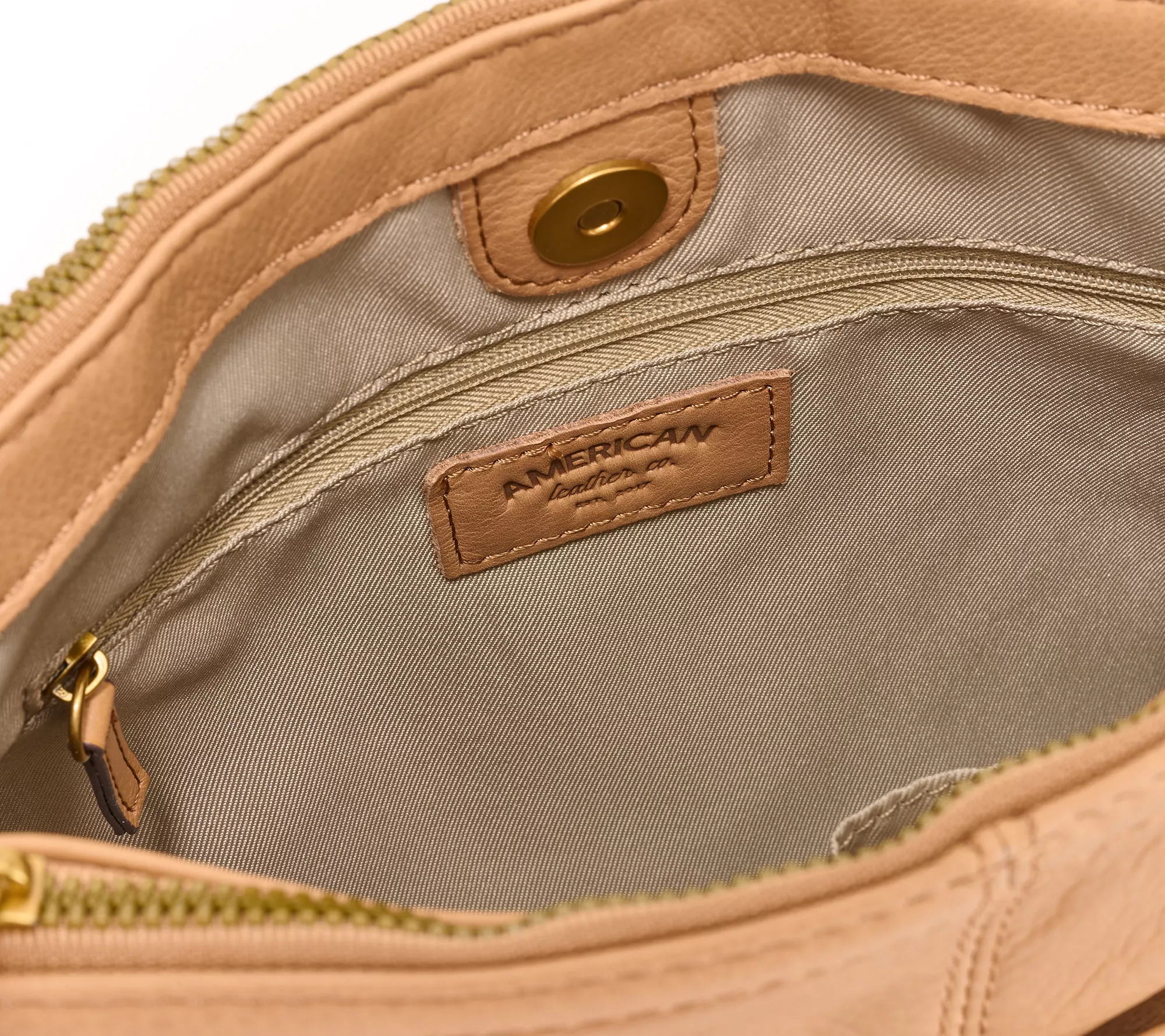 American Leather Co. Becket Triple Entry Shoulder Bag