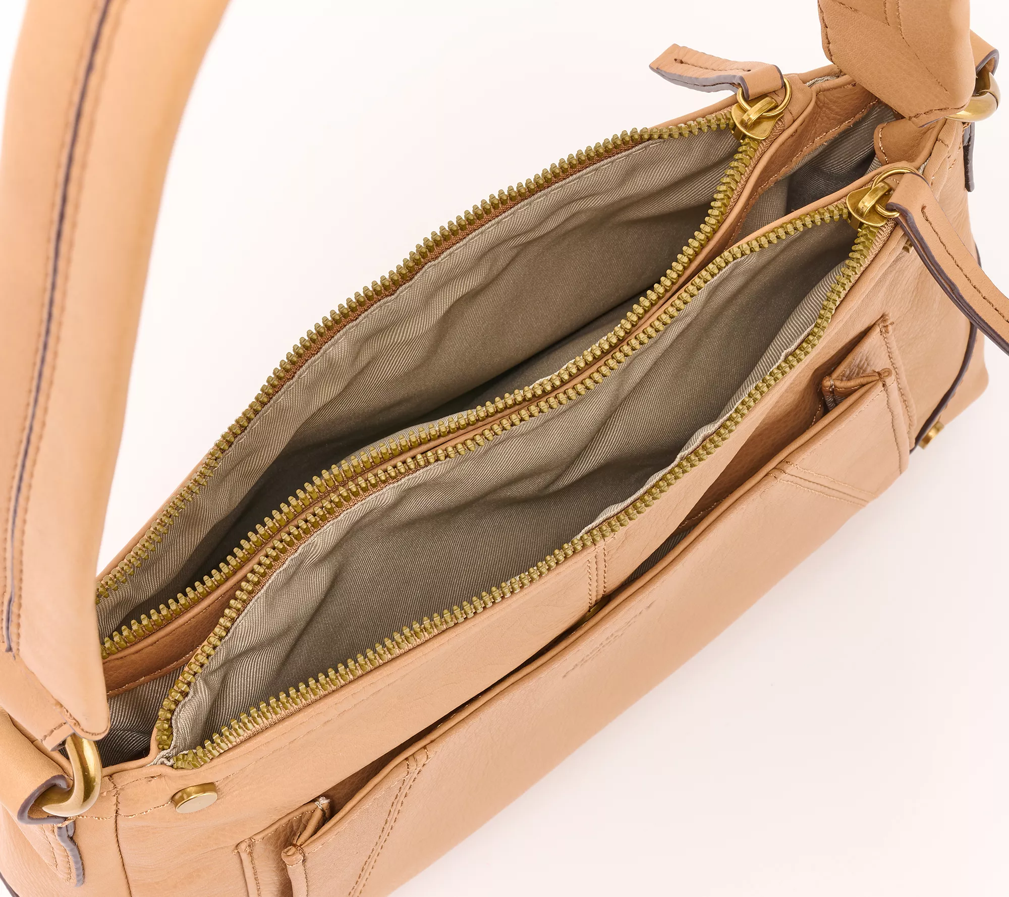 American Leather Co. Becket Triple Entry Shoulder Bag