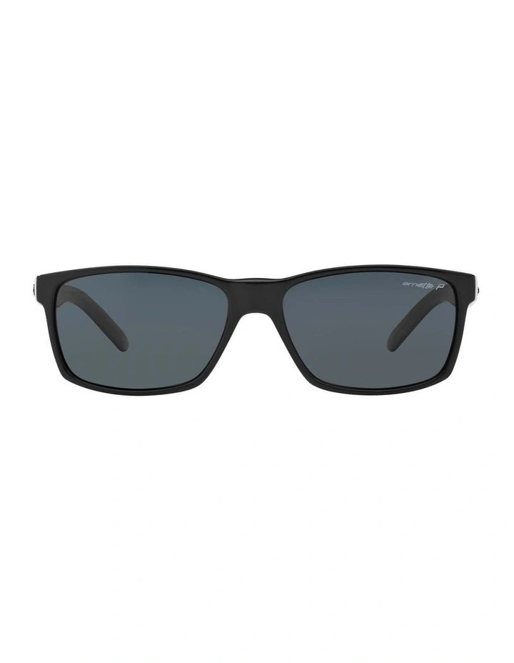 AN4185 Slickster Black Polarised Sunglasses