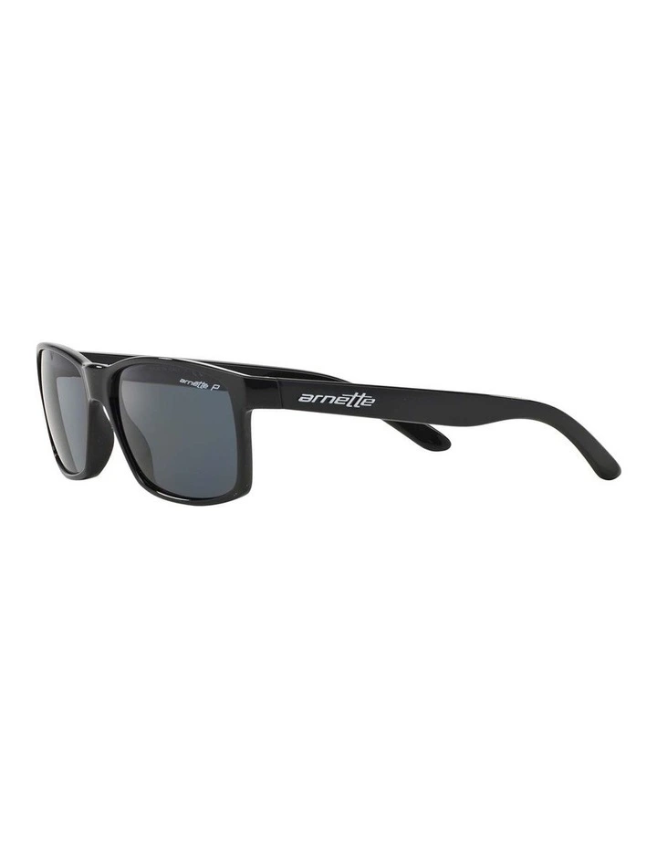 AN4185 Slickster Black Polarised Sunglasses