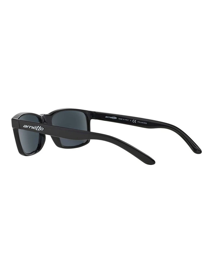 AN4185 Slickster Black Polarised Sunglasses