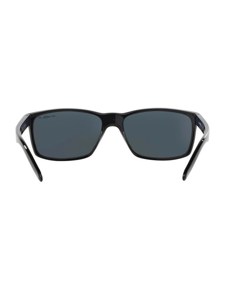 AN4185 Slickster Black Polarised Sunglasses