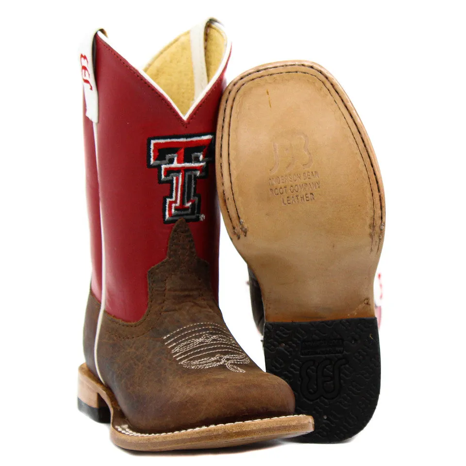 Anderson Bean Texas Tech Exclusive Bone Children's Boot