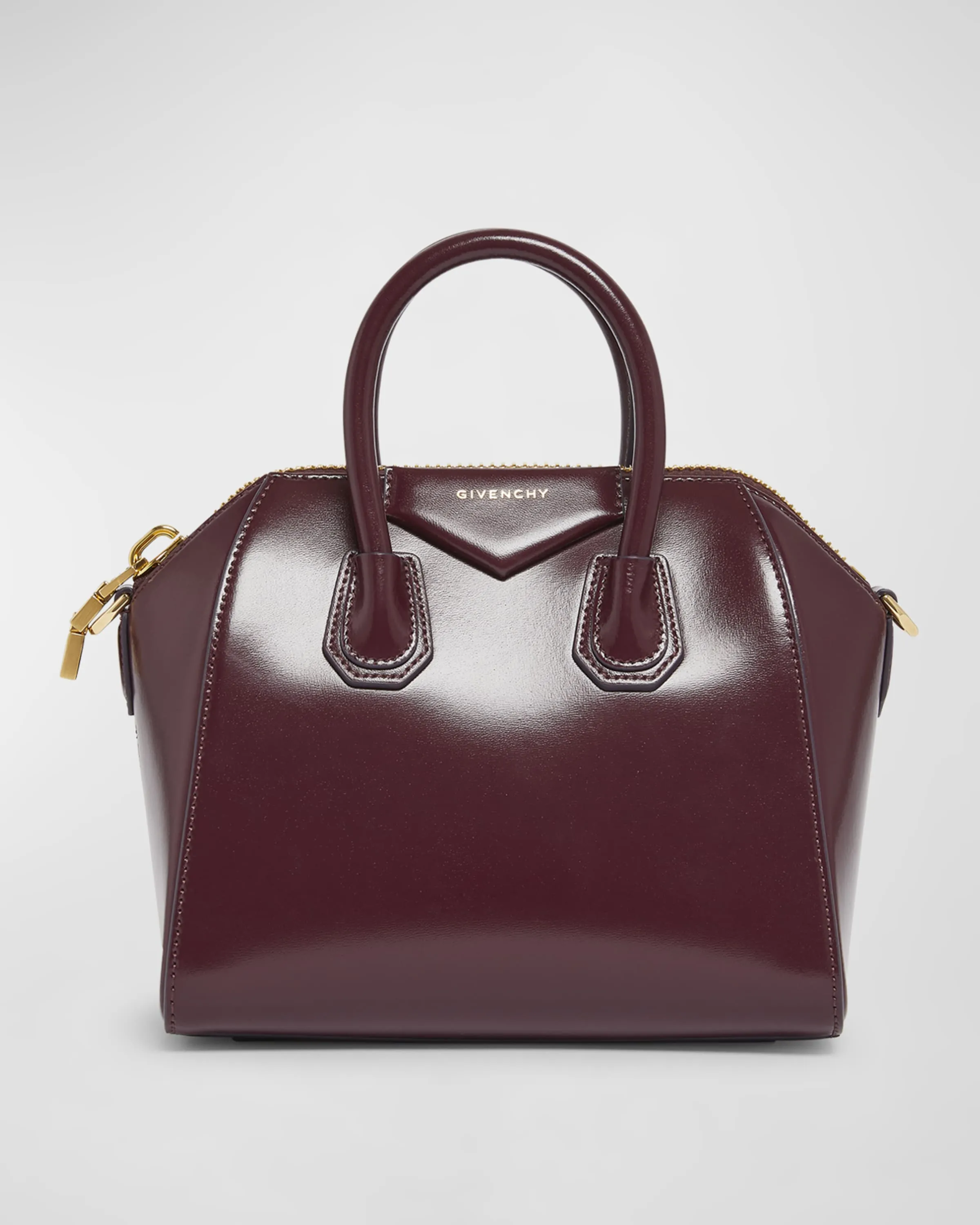 Antigona Mini Top Handle Bag in Box Leather