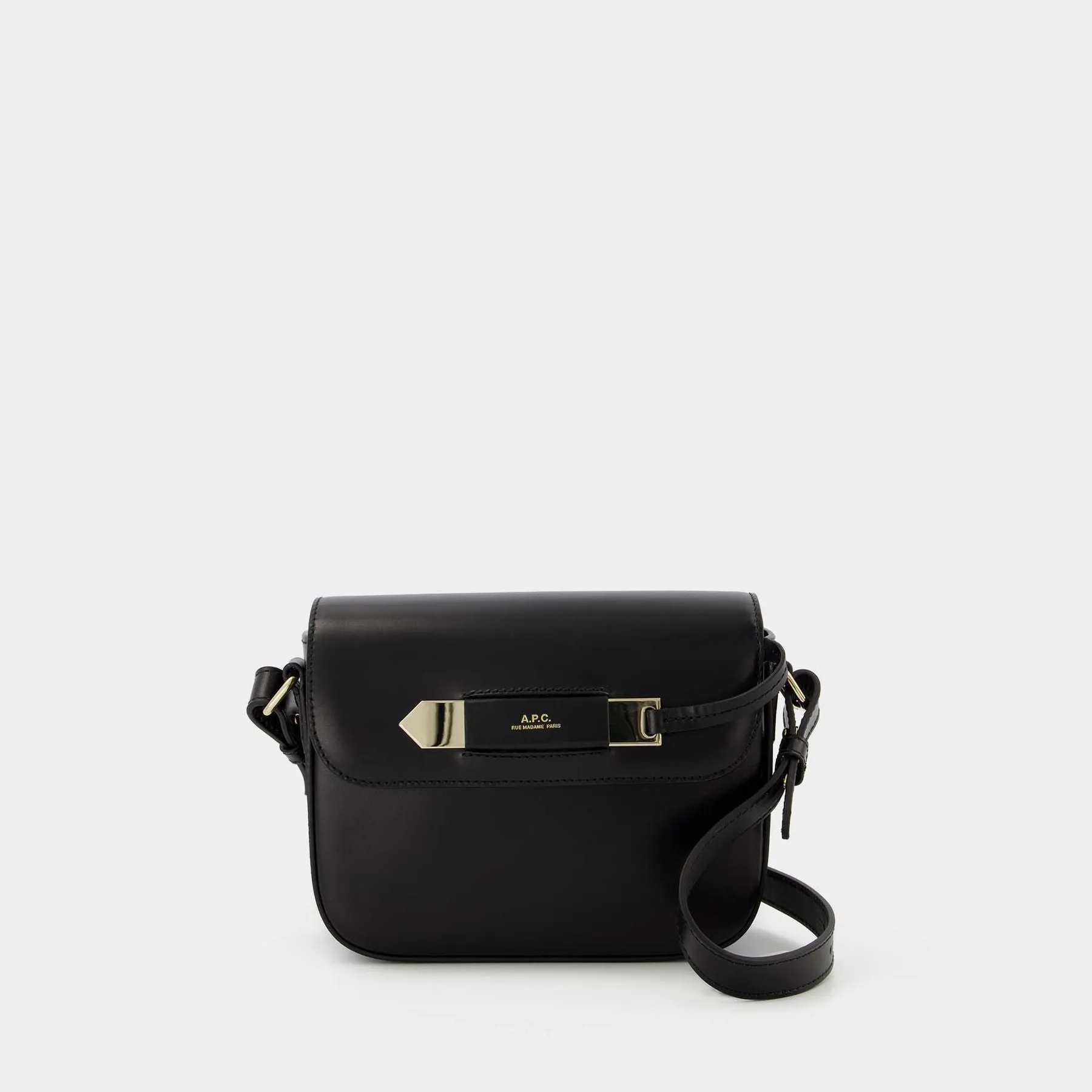 A.P.C.  Charlotte Small Hobo Bag - A.P.C. - Black - Leather