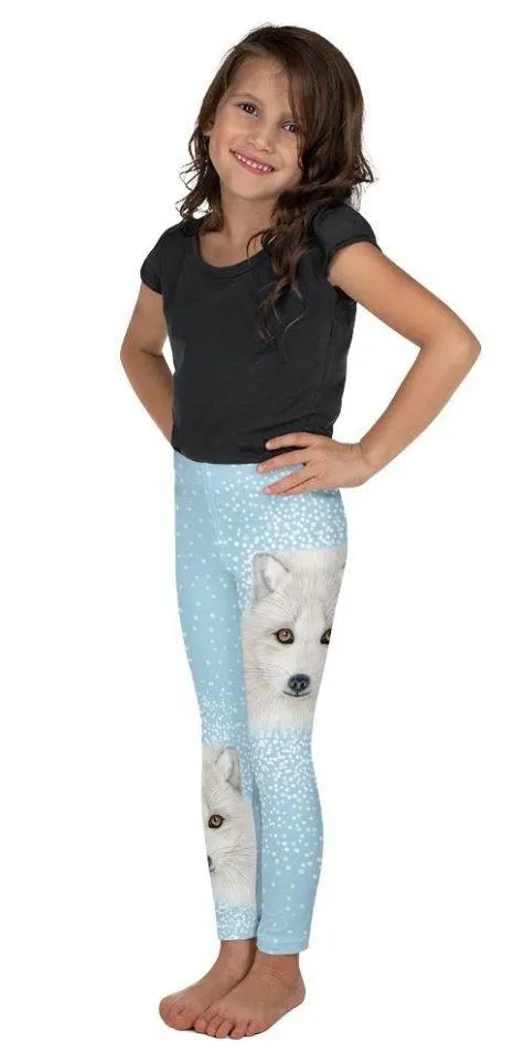 Arctic Fox Dog Kid's Leggings