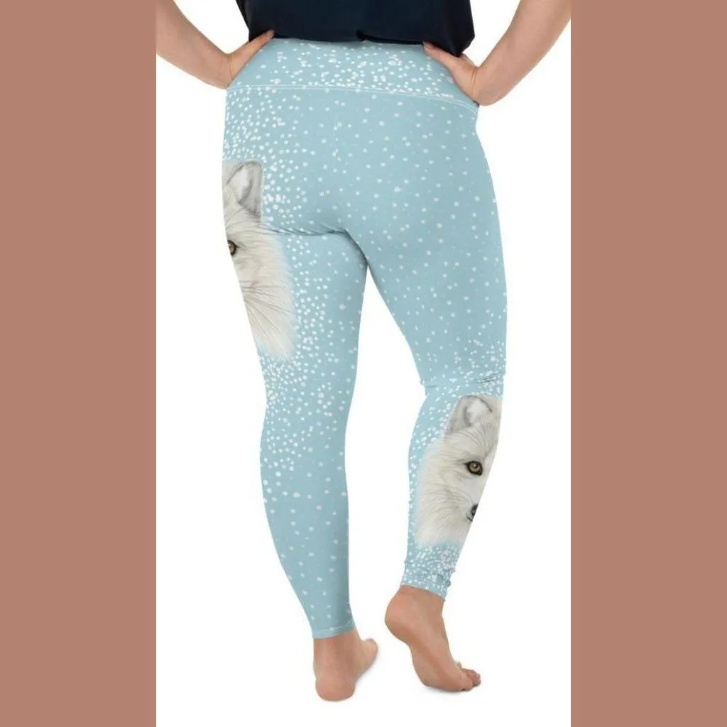 Arctic Fox Dog Plus Size Leggings