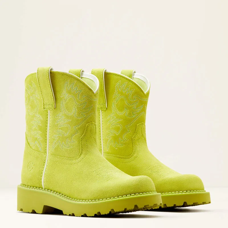 Ariat Women's Fatbaby Western Boot (Electric Lime)