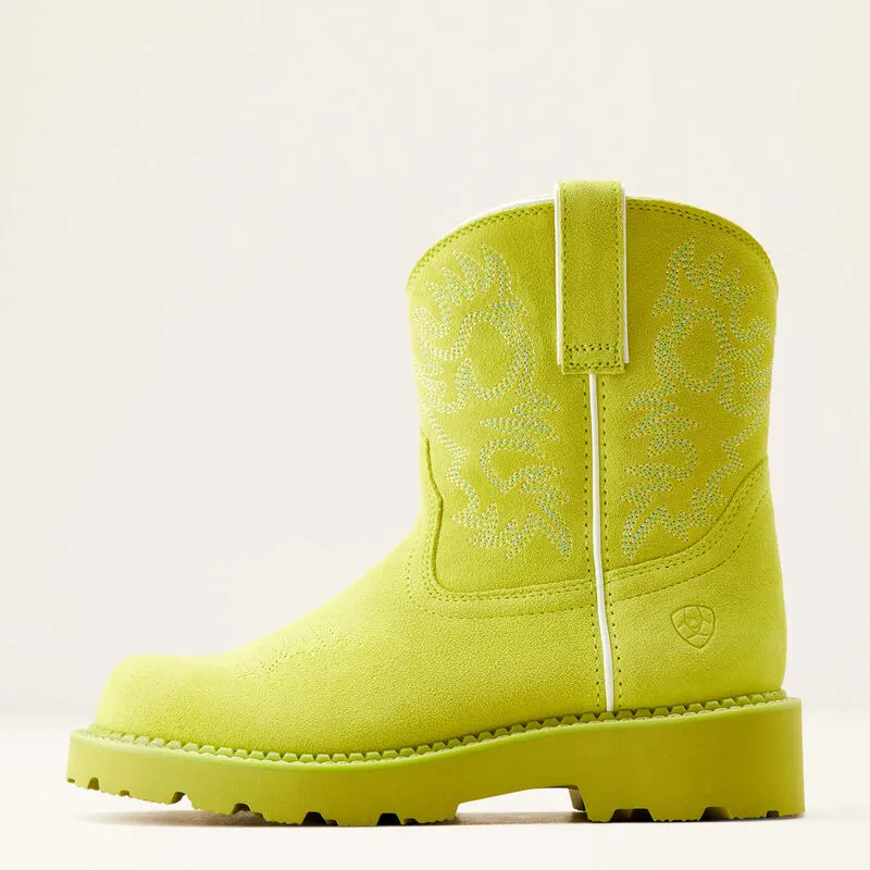 Ariat Women's Fatbaby Western Boot (Electric Lime)