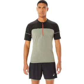 Asics Men's Fujitrail Top Lichen Green/Performance Black | Buy Asics Men's Fujitrail Top Lichen Green/Performance Blac