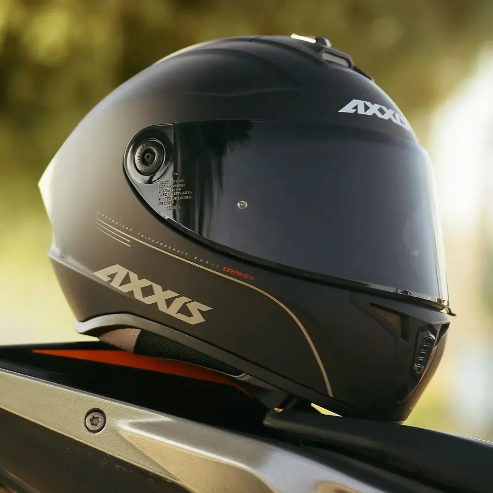 Axxis Draken Plain Helmet - Matt Black