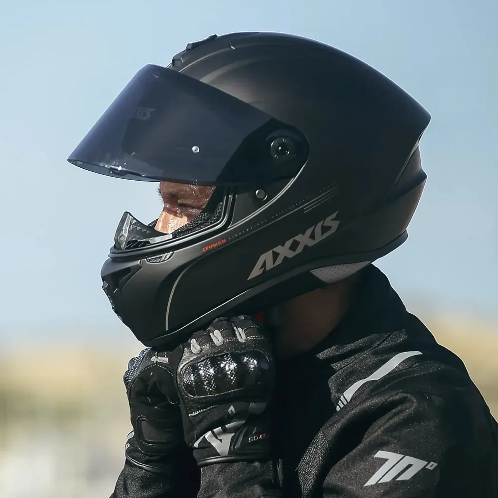 Axxis Draken Plain Helmet - Matt Black