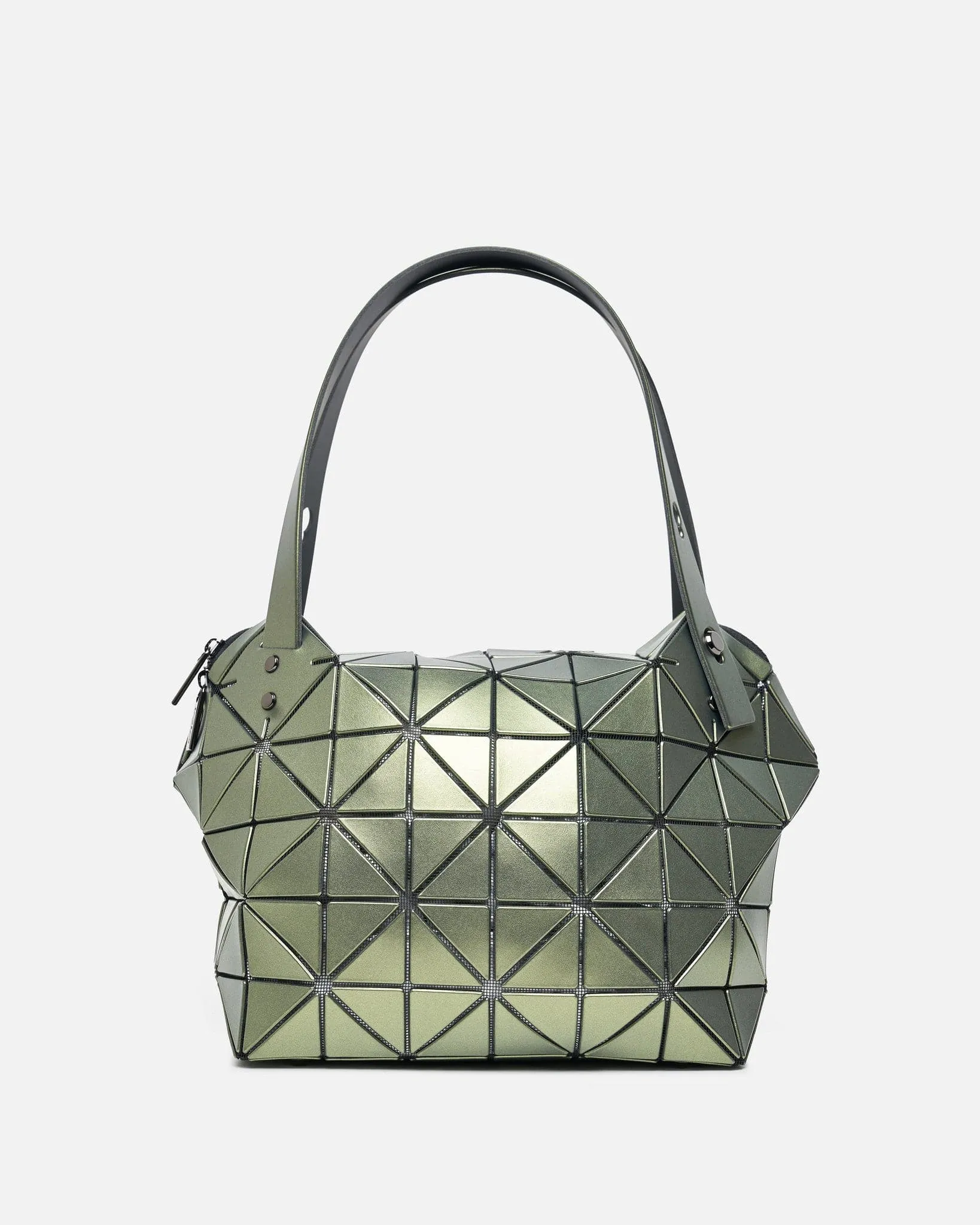 Bao Bao Issey Miyake Boston Shoulder Bag in Khaki