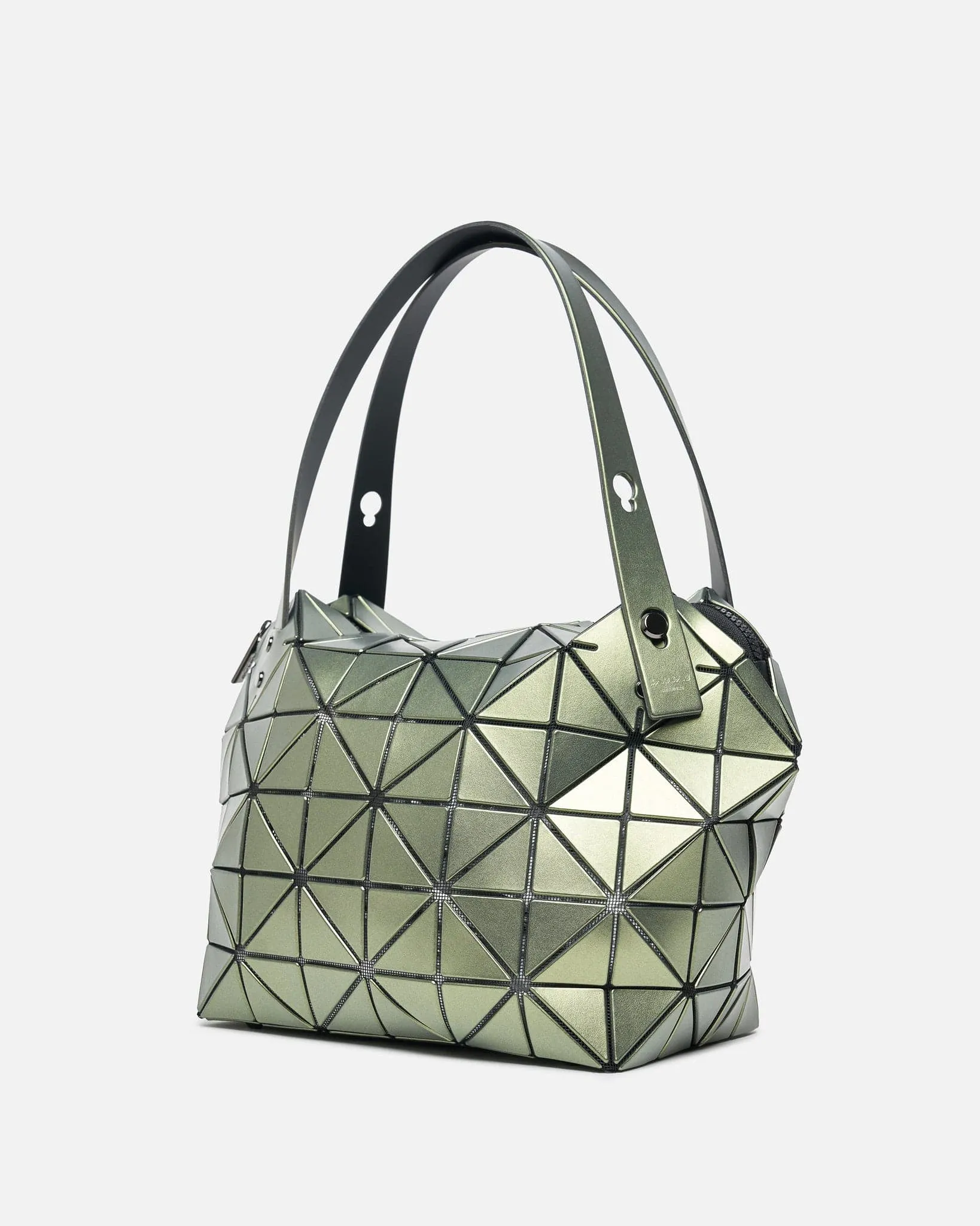 Bao Bao Issey Miyake Boston Shoulder Bag in Khaki