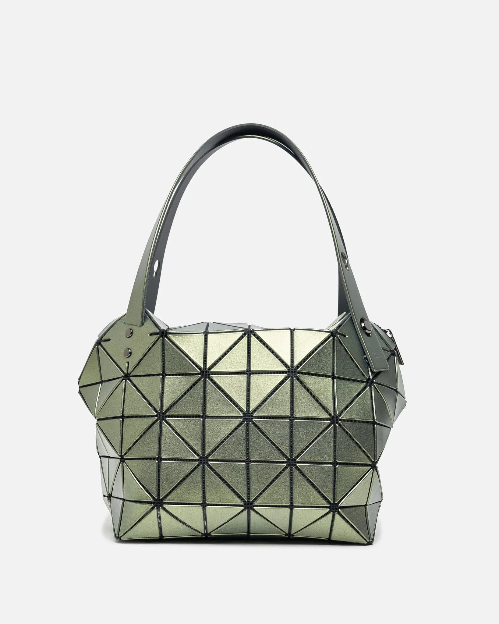 Bao Bao Issey Miyake Boston Shoulder Bag in Khaki