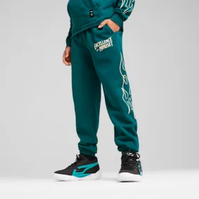 Basketball Caution Pants - Boys 8-16 years | Cold Green | PUMA Winter Layers | PUMA 