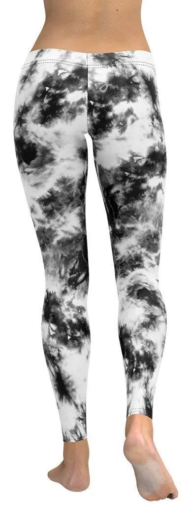 Black & White Tie Dye Leggings