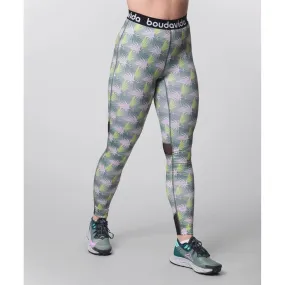 Boudavida Impact Print Leggings Fronds Printed Pattern