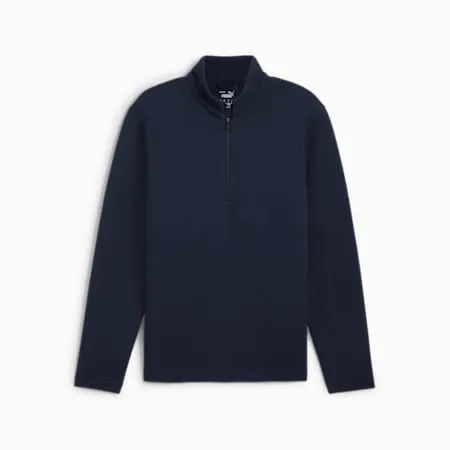 Boulder Quarter-Zip Men's Golf Top | Deep Navy | PUMA Exclusion List | PUMA 