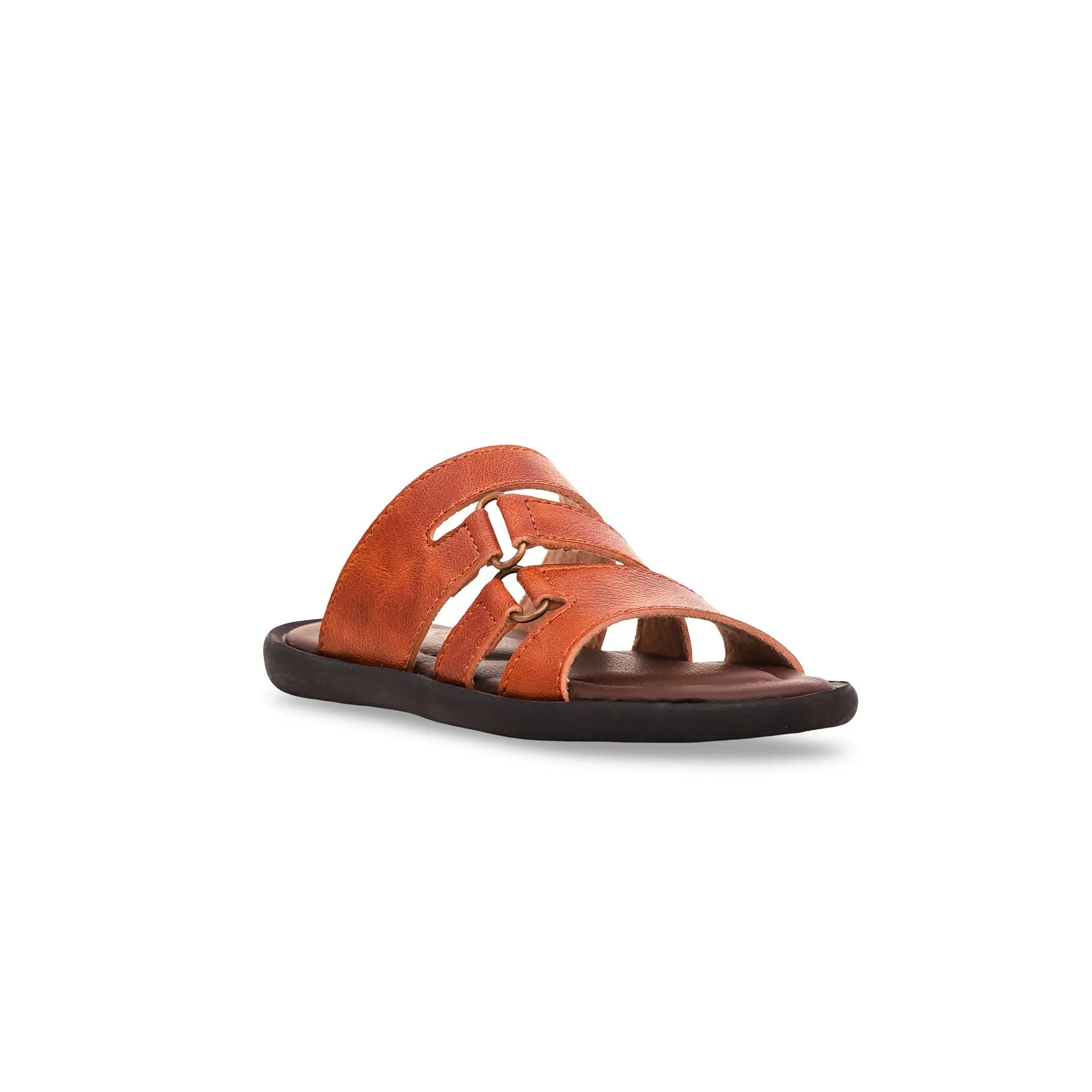 Boys Brown Formal Slipper KD4693