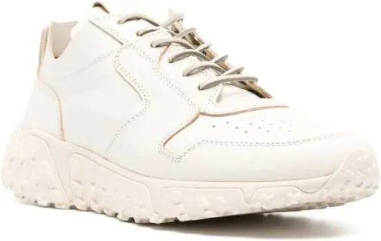 Buttero lace-up leather sneakers White