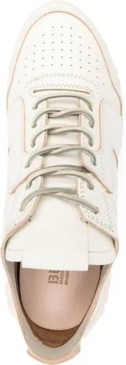 Buttero lace-up leather sneakers White