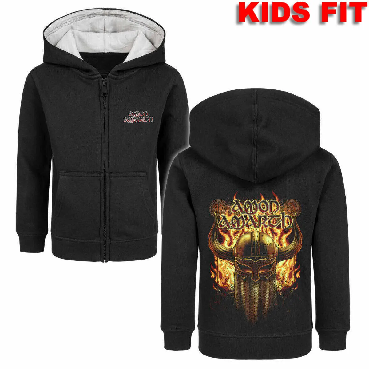 children's sweatshirt Amon Amarth - (Helmet) - black - multicolour - Metal-Kids - 766.39.8.999  -  Metal-shop