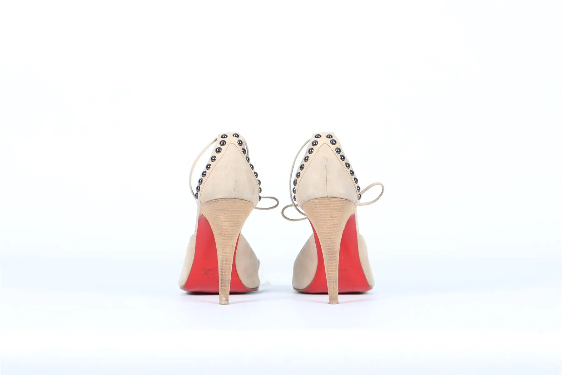 CHRISTIAN LOUBOUTIN SUEDE SANDALS EU 38.5 UK 5.5 US 8.5