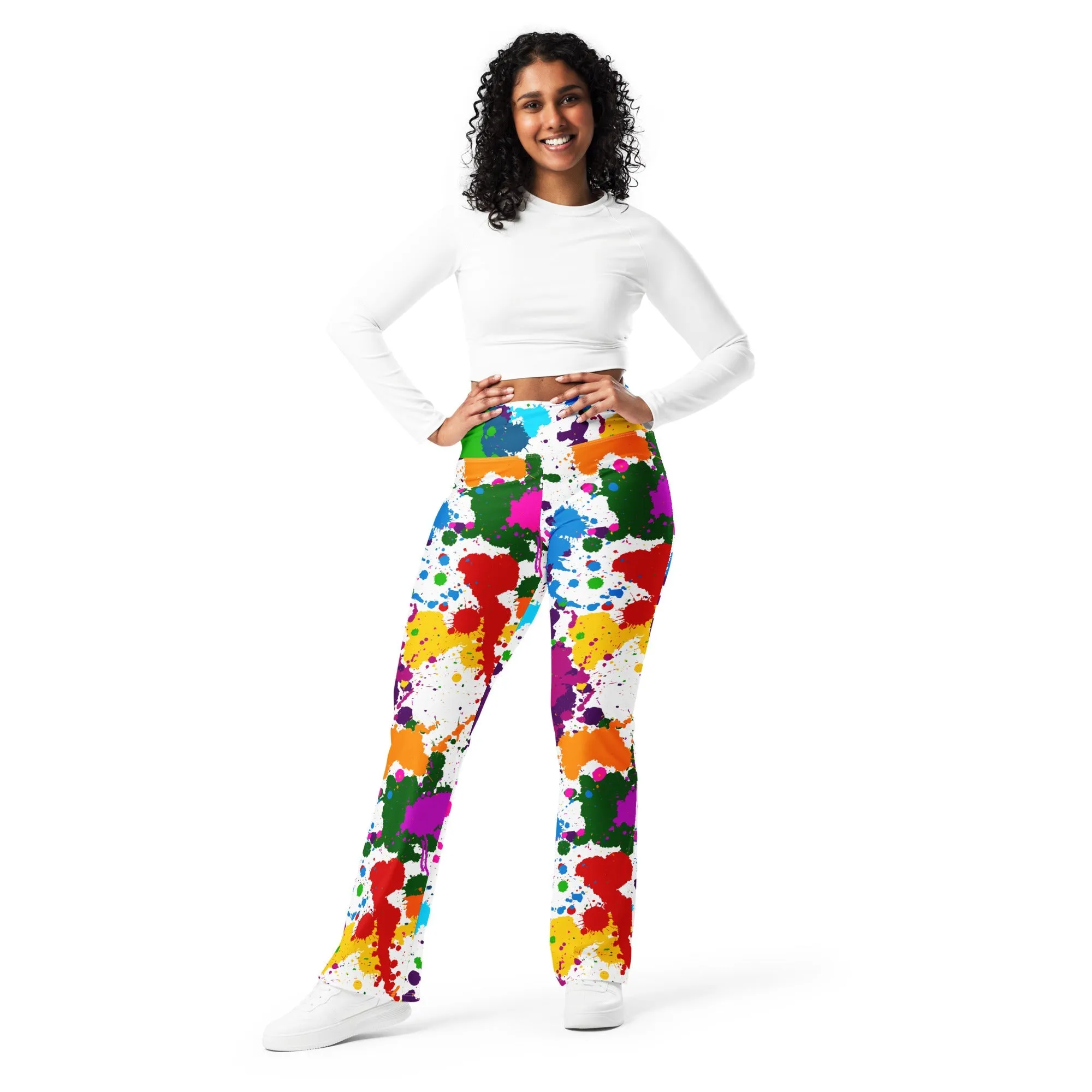 Color Splash Flare Leggings