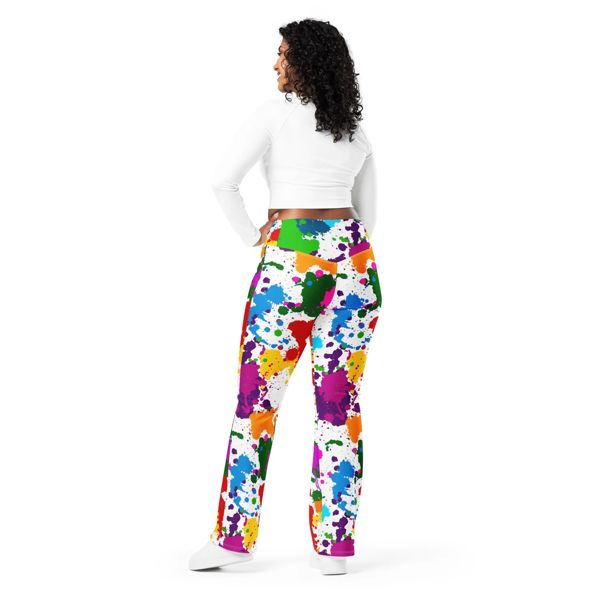 Color Splash Flare Leggings