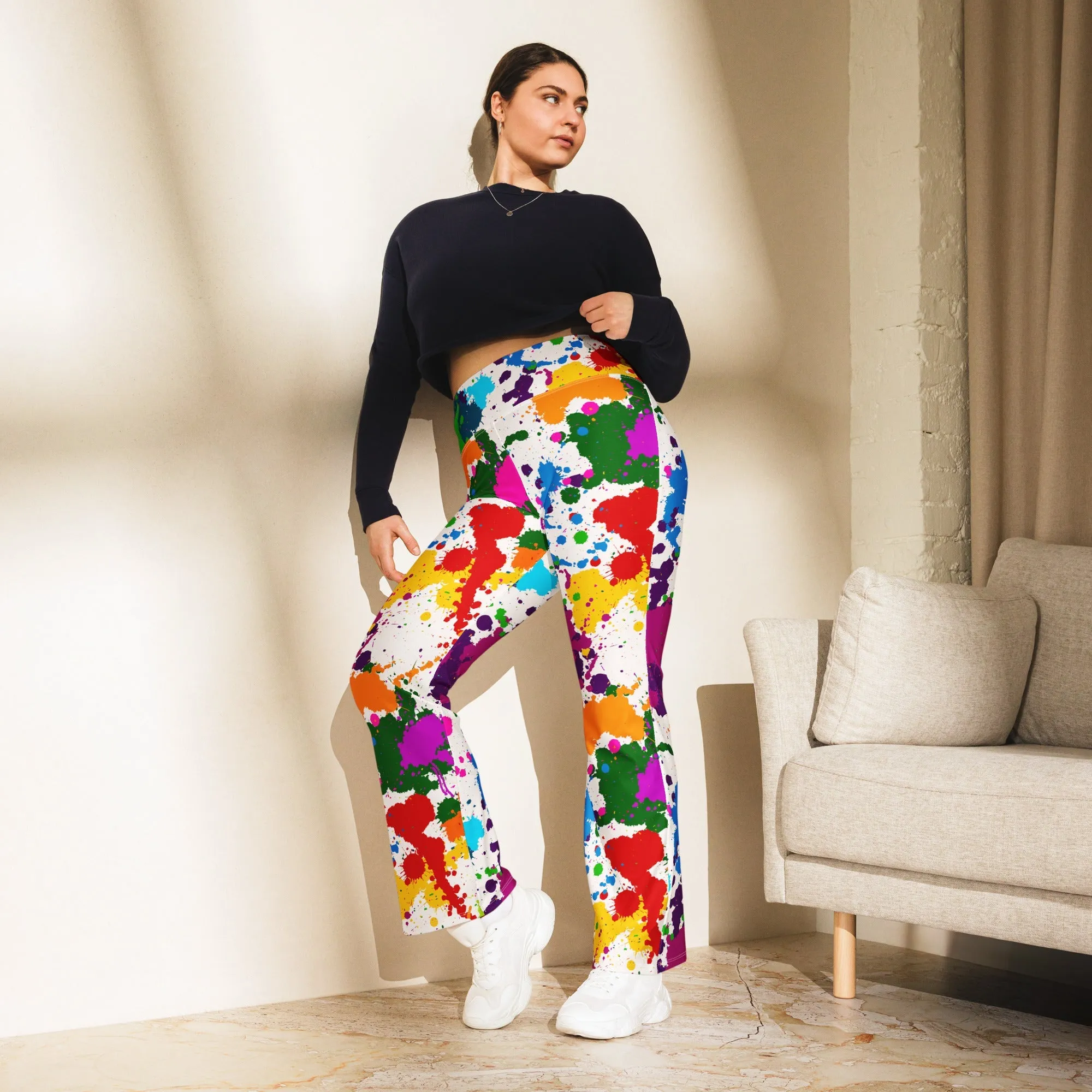 Color Splash Flare Leggings