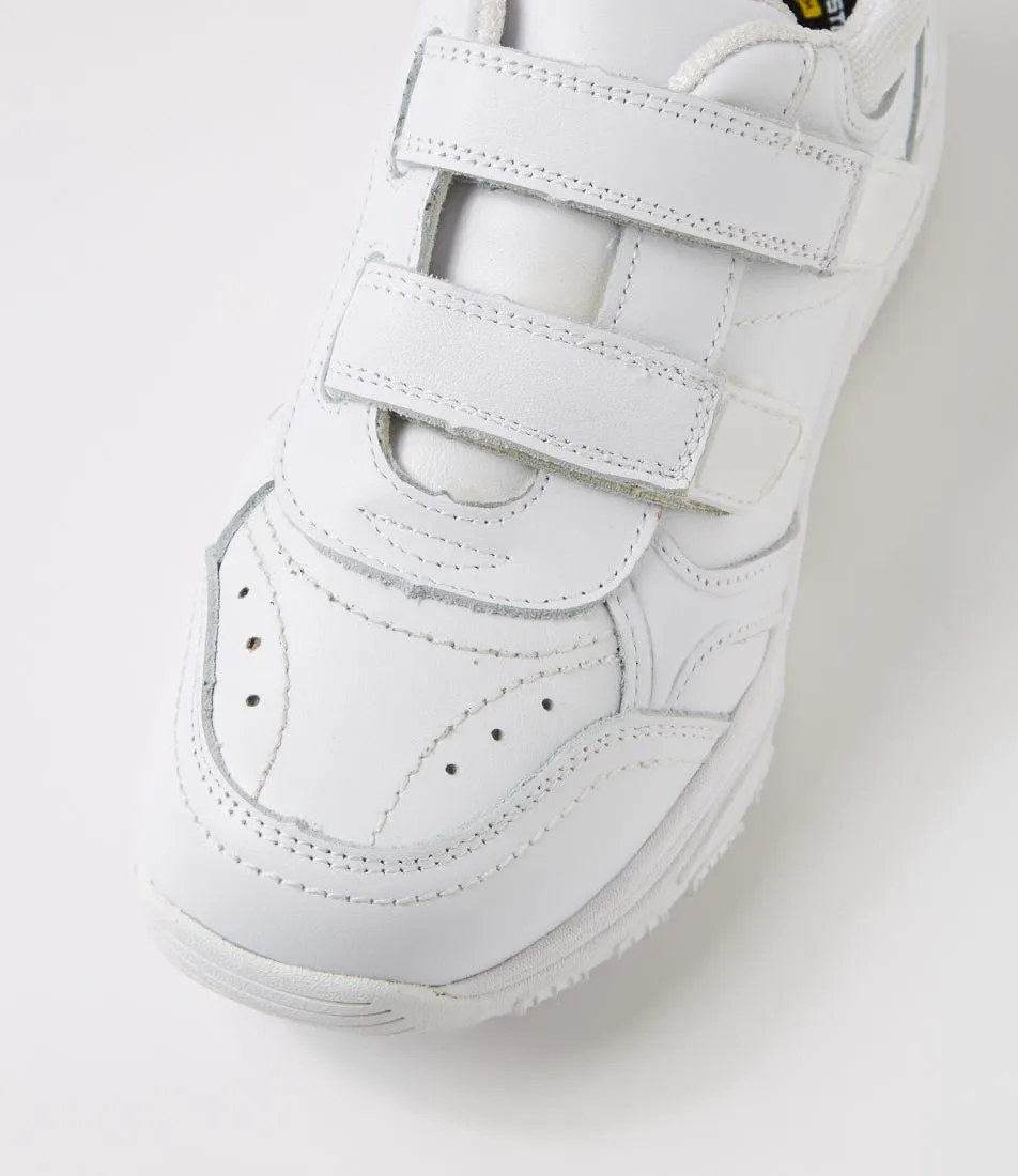 COLORADO Hype Jnr Adj E White Leather Sneakers