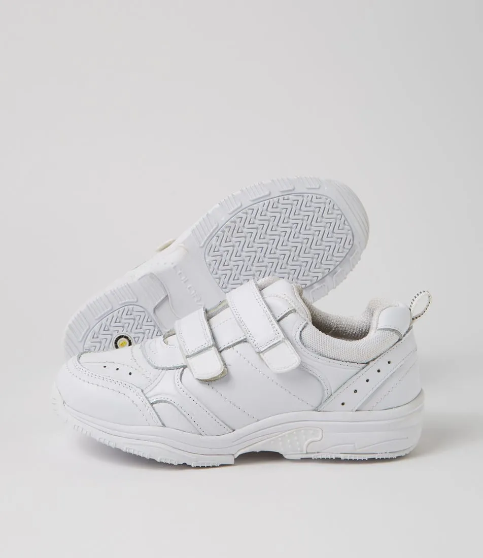 COLORADO Hype Jnr Adj E White Leather Sneakers